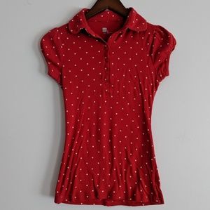 GAP polka dot t-shirt with collar
